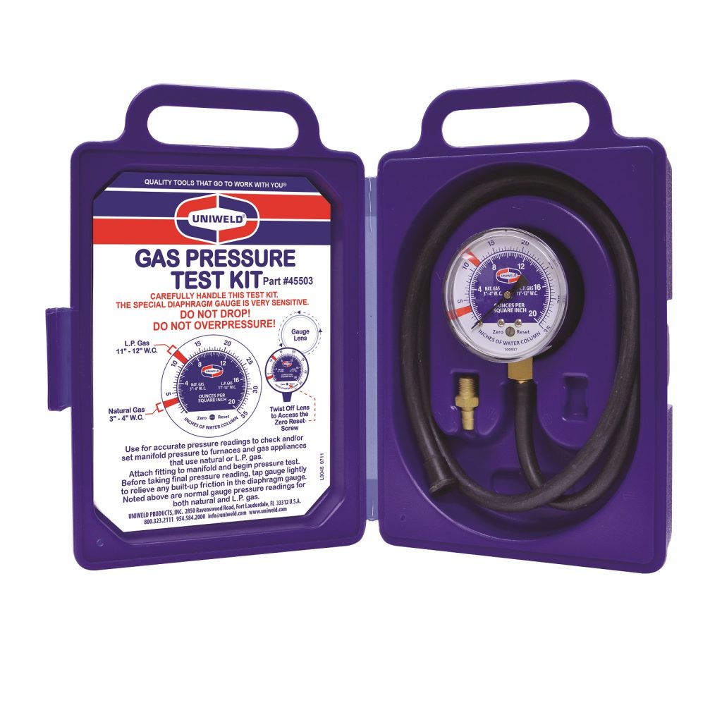 Gas Pressure Test Kit Uniweld Products, Inc.