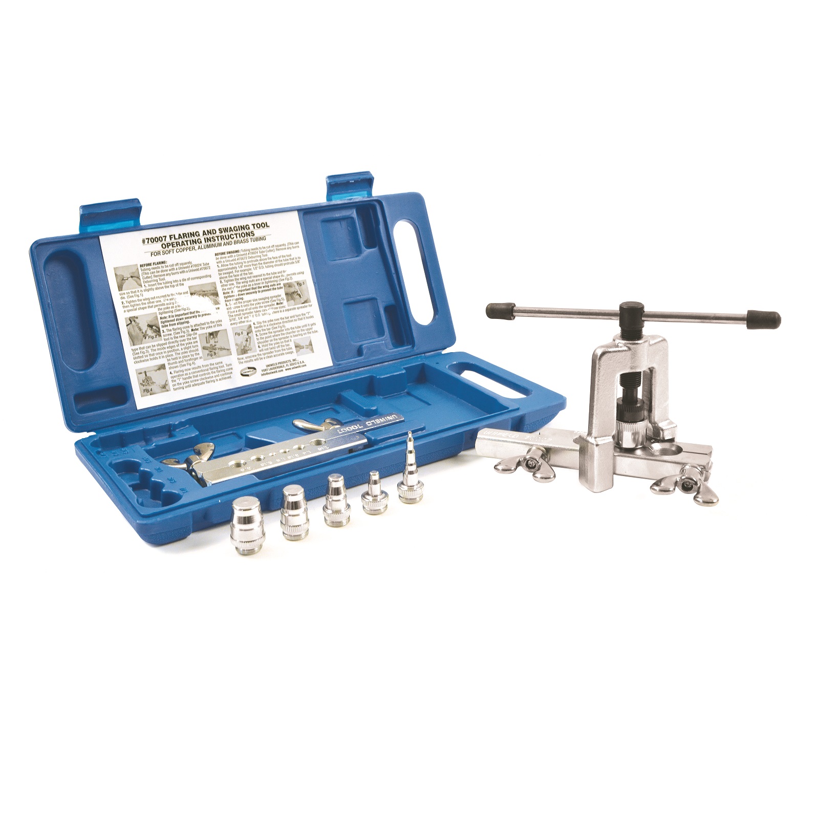 Uniweld 70005 Swage Punch Kit with 5 Separate Swage Punches 
