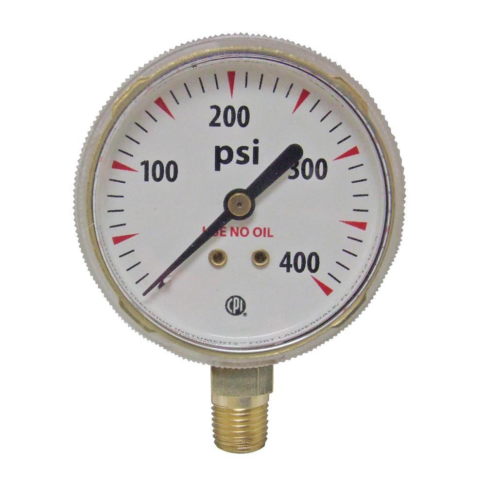 Continental Precision Instruments 2-1/2" Pressure Gauge CPI 300psi 1/4 NPT BM 